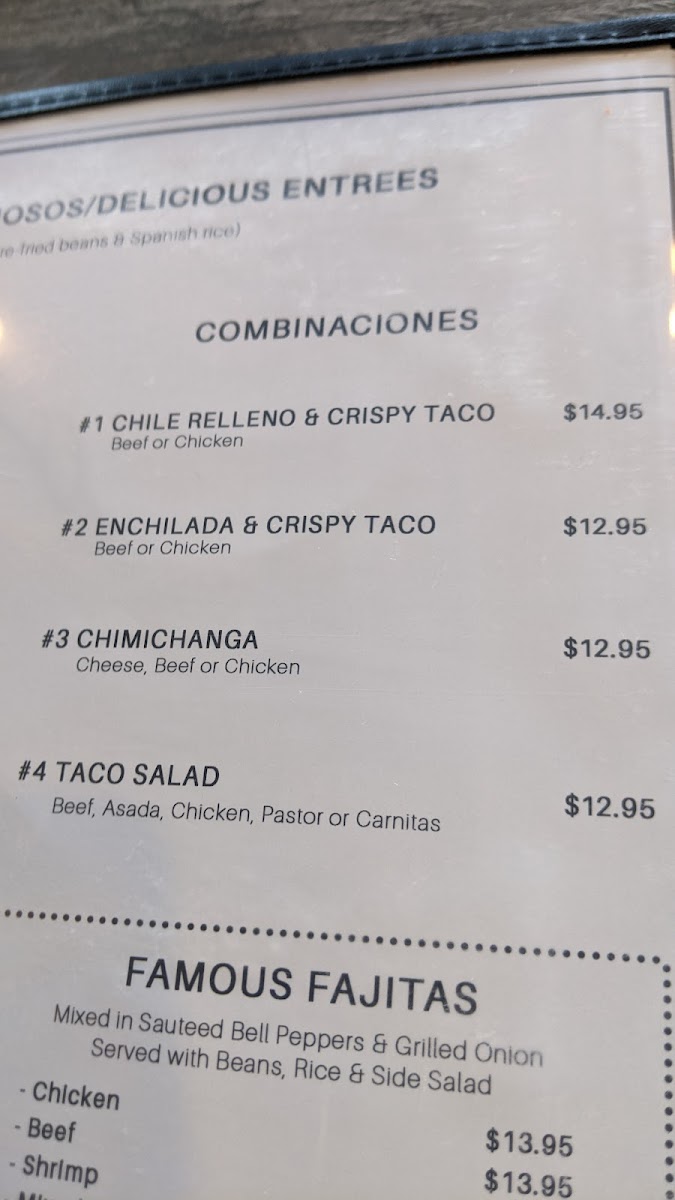 Salsas Restaurant Menu - Image 2