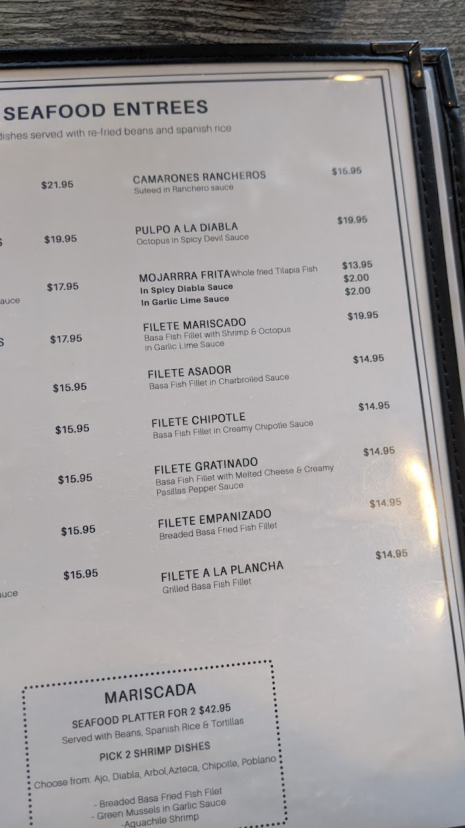 Salsas Restaurant Menu - Image 3