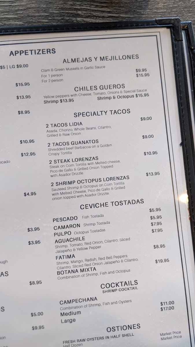 Salsas Restaurant Menu - Image 4