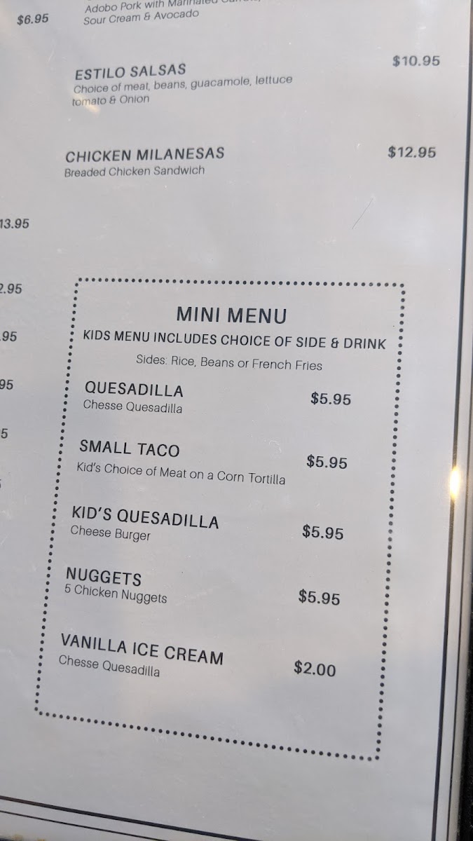 Salsas Restaurant Menu - Image 6